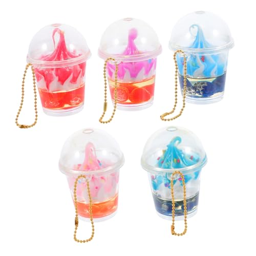KOMBIUDA 5 Stück Schlüsselanhänger Eiscreme Schlüsselanhänger Fake Dessert Schlüsselanhänger party zubehör Eiscreme Anhänger Rucksack-Schlüsselanhänger- -Schlüsselanhänger PVC von KOMBIUDA