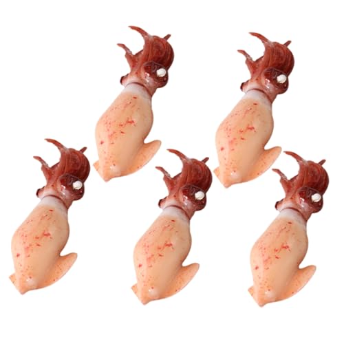 KOMBIUDA 5 Stück Simulation realistischer Tintenfischfiguren künstliche Fische wohnungsdeko wohnraumdeko Lebensmittel-Requisiten zur Präsentation gefälschte Tintenfischdekoration PVC Brown KOMBIUDA 5 Stück Simulation realistischer Tintenfischfiguren künstliche Fische wohnungsdeko wohnraumdeko Lebensmittel-Requisiten zur Präsentation gefälschte Tintenfischdekoration PVC Brown von KOMBIUDA
