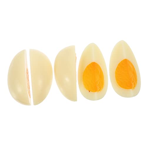 KOMBIUDA 5 Stück Simulierte Gekochte Eier Lebensmittelmodelle Für Fotografie Gefälschte Lebensmittel Für Fotografie Requisiten Eier Künstliche Eier Requisiten Gefälschte Eier von KOMBIUDA