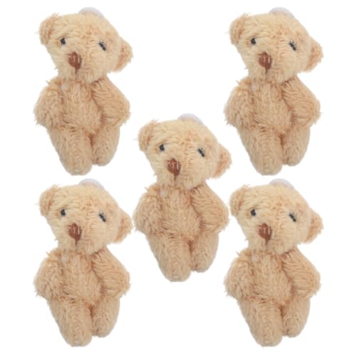 KOMBIUDA 5 Stück Taschenbär Bär Plüsch Mini-Stoffbären Minibär Miniatur-Kuscheltiere ausgestopfte Tiere Bär Schlüsselanhänger Plüsch ausgestopfter Bär kleine Bären Khaki KOMBIUDA 5 Stück Taschenbär Bär Plüsch Mini-Stoffbären Minibär Miniatur-Kuscheltiere ausgestopfte Tiere Bär Schlüsselanhänger Plüsch ausgestopfter Bär kleine Bären Khaki von KOMBIUDA