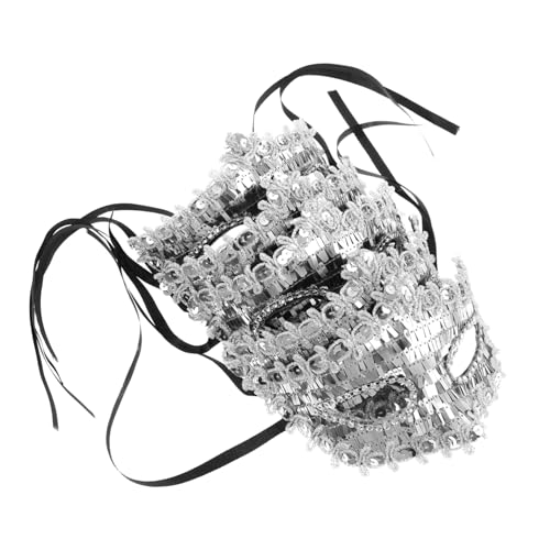 KOMBIUDA 5 Stück Teiliges Glänzende Halbgesicht Masken für Damen Halloween Gesichtsmasken mit Kunstvollem Design für Halloween Karneval Maskenball und Party KOMBIUDA 5 Stück Teiliges Glänzende Halbgesicht Masken für Damen Halloween Gesichtsmasken mit Kunstvollem Design für Halloween Karneval Maskenball und Party von KOMBIUDA