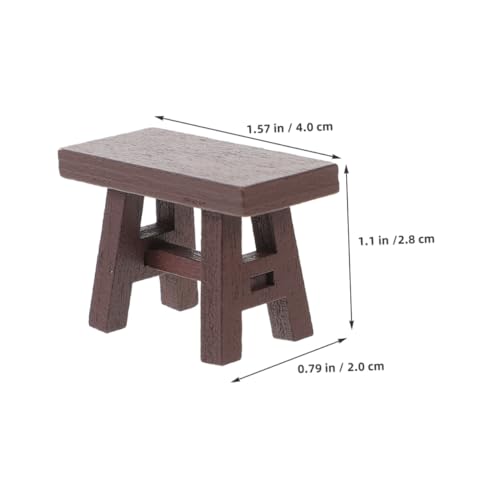 KOMBIUDA 5 Stück Teiliges Miniatur Holzschemel Retro-Design Realistische Puppenhaus-möbel Mini Hocker für Rollenspiele und Puppenhaus Zubehör KOMBIUDA 5 Stück Teiliges Miniatur Holzschemel Retro-Design Realistische Puppenhaus-möbel Mini Hocker für Rollenspiele und Puppenhaus Zubehör von KOMBIUDA