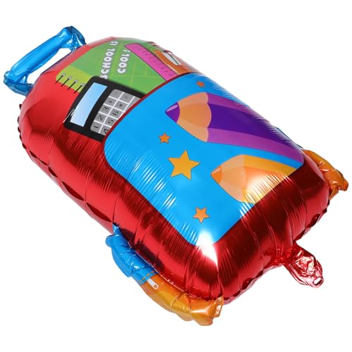 KOMBIUDA 5stücke Einschulung Folienballon in Schultaschenform Aufblasbarer Ballon Für Ersten Schultag Partydekoration Zum Schulanfang Für Kindergarten von KOMBIUDA