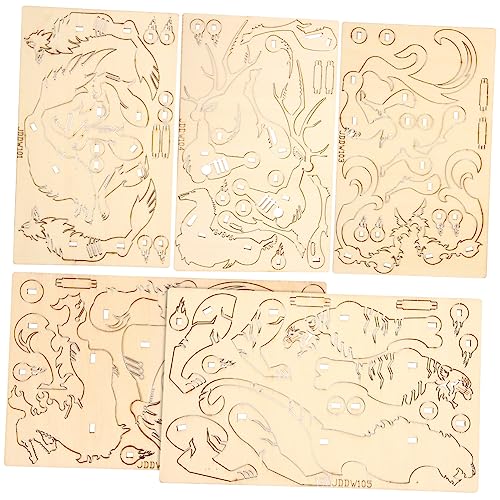 KOMBIUDA 5 Stück Tier Puzzle Tierrätsel für Tierpuzzle Bauen Kleinkind Puzzlematte Tiere rätseln Kinderpuzzle DIY-Puzzle für tierische Rätsel hölzern KOMBIUDA 5 Stück Tier Puzzle Tierrätsel für Tierpuzzle Bauen Kleinkind Puzzlematte Tiere rätseln Kinderpuzzle DIY-Puzzle für tierische Rätsel hölzern von KOMBIUDA