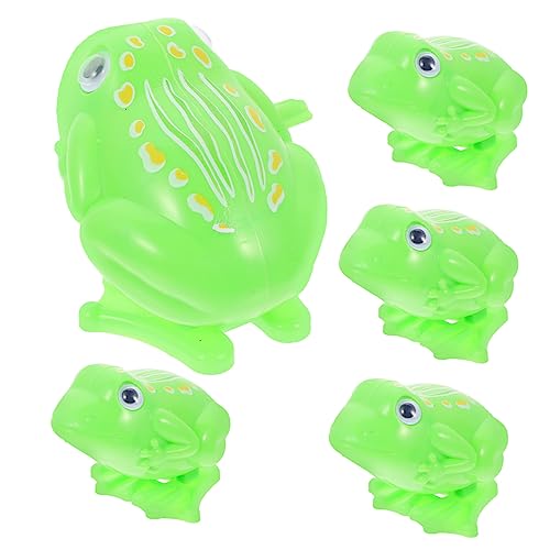 KOMBIUDA 5 Stück Uhrwerk-Frosch- Frosch Wind Kleinkind Frösche kinderspielzeug Urlaubsspielzeug zum Aufziehen Uhrwerk für Plastik Green KOMBIUDA 5 Stück Uhrwerk-Frosch- Frosch Wind Kleinkind Frösche kinderspielzeug Urlaubsspielzeug zum Aufziehen Uhrwerk für Plastik Green von KOMBIUDA
