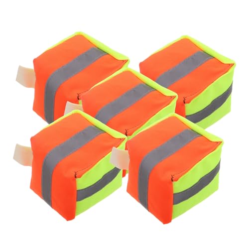 KOMBIUDA 5 Stücke Reflektierende Stoff Sandsack Sitzsack Outdoor Corn Hole Toss Taschen Reise Sand Füllbare Sand Taschen Aktivitäten Mini Sand Taschen von KOMBIUDA