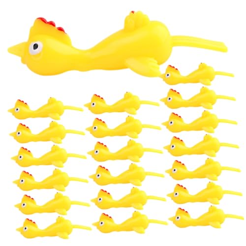 KOMBIUDA 50 Stück Auswurf Truthahn kalanchoe Party Stress-Relax- Cartoon Truthahn fliegendes Kinderversorgung Fingerspielzeug Yellow von KOMBIUDA