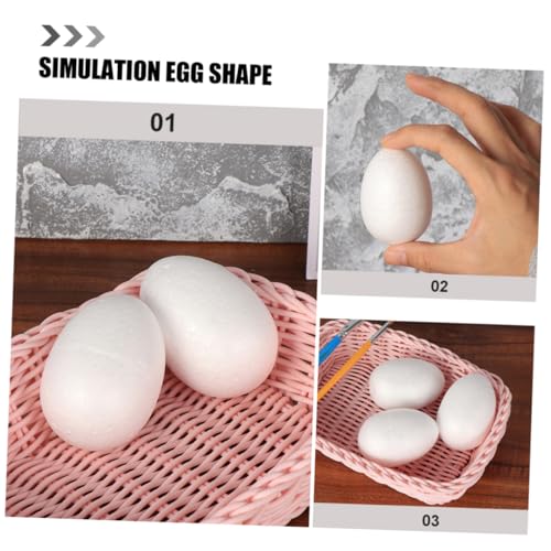 KOMBIUDA 50 Stück DIY Schaumstoff Eier Feste Modelle zum Bemalen Basteln Osterdeko Kreative Ei Dekorationen für Handwerk und Fotorequisiten KOMBIUDA 50 Stück DIY Schaumstoff Eier Feste Modelle zum Bemalen Basteln Osterdeko Kreative Ei Dekorationen für Handwerk und Fotorequisiten von KOMBIUDA