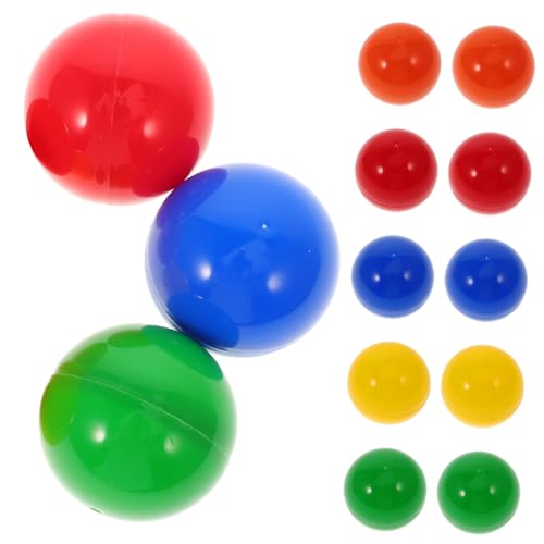 KOMBIUDA 50 Stück Farbige Plastik Lotteriebälle für Tombola und Partys Öffbare Requisiten für Glücksspiele und Festlichkeiten für und Überraschungen von KOMBIUDA