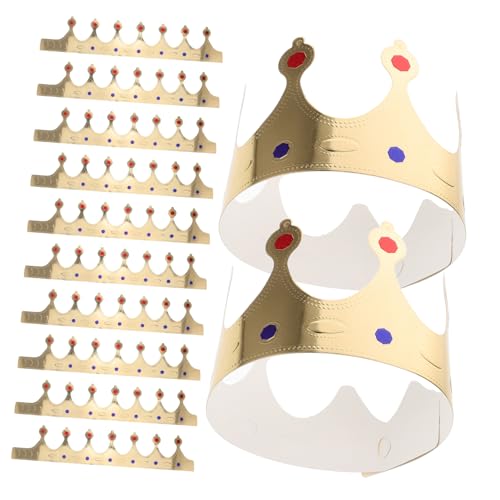 KOMBIUDA Goldene Kronenhüte Aus Papier 50-teiliges Großset Elegante Party-dekorationen Für Geburtstage Jungen Mädchen Und Erwachsene KOMBIUDA Goldene Kronenhüte Aus Papier 50-teiliges Großset Elegante Party-dekorationen Für Geburtstage Jungen Mädchen Und Erwachsene von KOMBIUDA