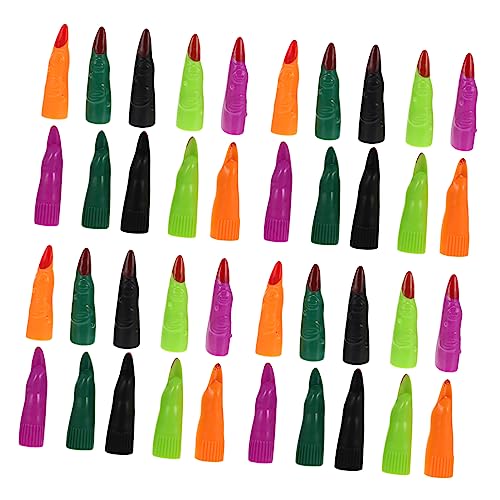 KOMBIUDA 50 Stück Halloween-Hexennägel gefälscht Neon-Nagellack Bausatz Present Halloween Costume idea Halloween Scherzartikel Fingernagel gruseliger falscher Finger Hexenfinger PVC KOMBIUDA 50 Stück Halloween-Hexennägel gefälscht Neon-Nagellack Bausatz Present Halloween Costume idea Halloween Scherzartikel Fingernagel gruseliger falscher Finger Hexenfinger PVC von KOMBIUDA