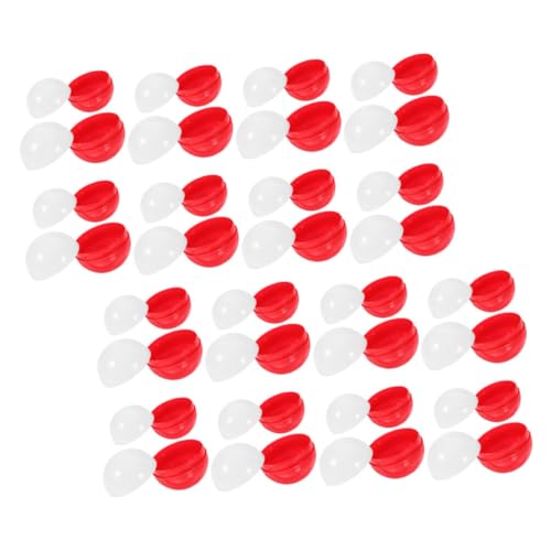 KOMBIUDA 50 Stück Kunststoffkapseln für Glücksautomaten Leere Runde Kapselbehälter Robuste Spielzeugkapseln für Preise Party Osterüberraschungen Sicher und Vielseitig Einsetzbar von KOMBIUDA