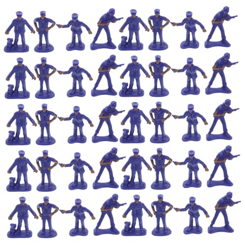 KOMBIUDA 50 Stück Polizeimodell Sandkasten Zubehör Polizeidiorama Modellbau Mini Polizist-Actionfiguren Menschenmodell der Polizeistation pp Blue KOMBIUDA 50 Stück Polizeimodell Sandkasten Zubehör Polizeidiorama Modellbau Mini Polizist-Actionfiguren Menschenmodell der Polizeistation pp Blue von KOMBIUDA