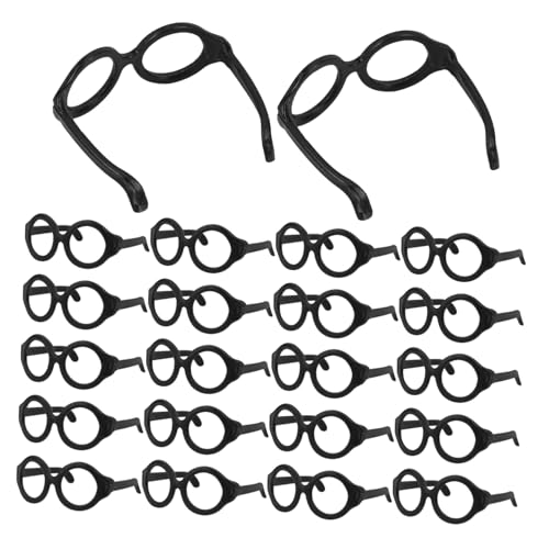 KOMBIUDA 50 Stück Puppenbrille Puppenkleidung mini Puppengeschenke Puppenaccessoires Puppenaugen Blau Kind lustige Brillendekore Brillen zum Anziehen der Puppe Plastik Black KOMBIUDA 50 Stück Puppenbrille Puppenkleidung mini Puppengeschenke Puppenaccessoires Puppenaugen Blau Kind lustige Brillendekore Brillen zum Anziehen der Puppe Plastik Black von KOMBIUDA