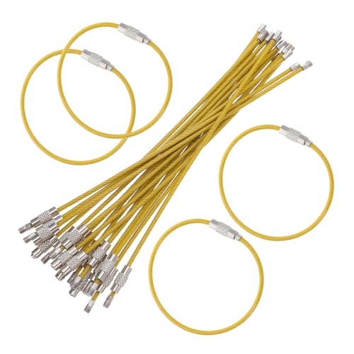 KOMBIUDA 50 Stück Teiliges PVC Beschichtete Stahlseil Schlüsselringe Witterungsbeständig Vielseitig Einsetzbar für Gepäckanhänger Schlüssel und DIY Zubehör Kompatibel mit Diversen KOMBIUDA 50 Stück Teiliges PVC Beschichtete Stahlseil Schlüsselringe Witterungsbeständig Vielseitig Einsetzbar für Gepäckanhänger Schlüssel und DIY Zubehör Kompatibel mit Diversen von KOMBIUDA