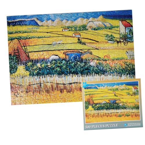 KOMBIUDA 500 Stück Frühes Lernen Rätsel für Erwachsene Alter lehrreich Kinderpuzzle Farben zabawki stymulujące rozwój Educational Toys Puzzle für Erwachsene Papierpuzzle Yellow von KOMBIUDA
