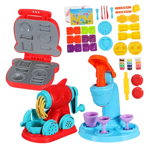 KOMBIUDA 51 . Teiliges Knete Spielset mit Eiscreme Nudel und Hamburgermaschine Kindersicheres Knetwerkzeug für Kreative Küche Fördert Feinmotorik und Teamwork für Mädchen und Jungen Ab KOMBIUDA 51 . Teiliges Knete Spielset mit Eiscreme Nudel und Hamburgermaschine Kindersicheres Knetwerkzeug für Kreative Küche Fördert Feinmotorik und Teamwork für Mädchen und Jungen Ab von KOMBIUDA