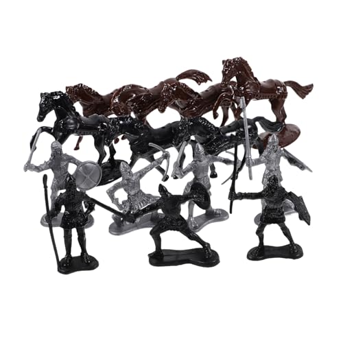 KOMBIUDA 52 Stück Soldatenmodell Miniaturen Männer Figur Ritterspielzeug Sandtisch Miniaturmenschen Mini-People-Modelle Winzige Leute Kinderversorgung Menschen Modellieren Plastik von KOMBIUDA