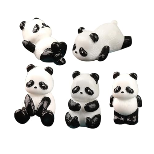 KOMBIUDA Panda-landschaftsornamente 5 Stück Miniatur-Panda-Figuren Für Heimdekoration Kunstharz Handwerk KOMBIUDA Panda-landschaftsornamente 5 Stück Miniatur-Panda-Figuren Für Heimdekoration Kunstharz Handwerk von KOMBIUDA