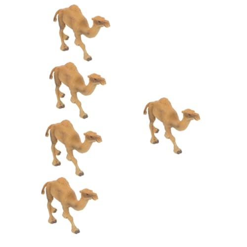 KOMBIUDA 5St Simulation Kamel Modell Kamel Dekoration Kamelfiguren für Kinder Spielzeug Camel Spielzeug Künstliches Kamelfigurenspielzeug gefälschtes Kamelmodell Plastik von KOMBIUDA