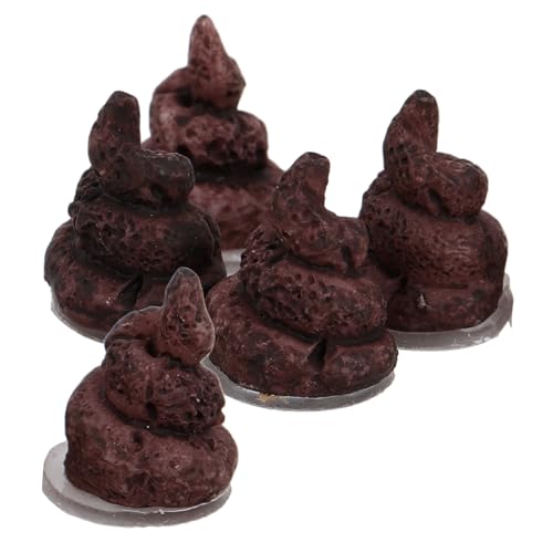 KOMBIUDA Realistische Landschaft Poop Spielzeug 5 Stücke Mini Gefälschte Poop Figuren Für Home Decor von KOMBIUDA