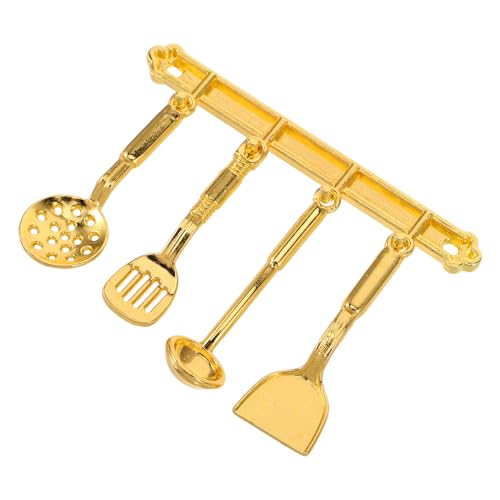KOMBIUDA 5pcs Dollhouse Mini Küche Utensilien Set 1:12 Miniaturkochwerkzeuge Mit Spatellöffel Und Kelle Für Küchenszene, So Tun, Als Spielen Vorräte Vorhanden KOMBIUDA 5pcs Dollhouse Mini Küche Utensilien Set 1:12 Miniaturkochwerkzeuge Mit Spatellöffel Und Kelle Für Küchenszene, So Tun, Als Spielen Vorräte Vorhanden von KOMBIUDA