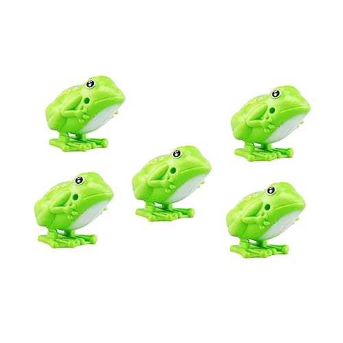 KOMBIUDA 5stücke Aufzieh-Spielzeug Hüpfende Frosch-Figuren Aus Hochwertigem Kunststoff Für Junge Mädchen Interaktive Pädagogische Spielzeuge Koordination Und Kreativität von KOMBIUDA