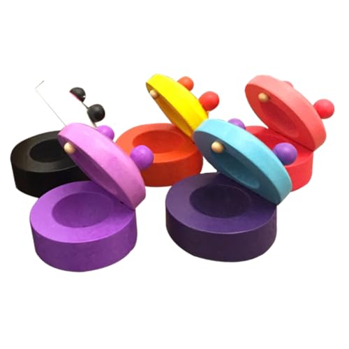 KOMBIUDA 5st Perkussionsspielzeug Aus Holz Fingerbecken Für Für Musikinstrumente Kastagnettenspielzeug Für Cartoon-kastagnetten Schlaginstrument Bambus KOMBIUDA 5st Perkussionsspielzeug Aus Holz Fingerbecken Für Für Musikinstrumente Kastagnettenspielzeug Für Cartoon-kastagnetten Schlaginstrument Bambus von KOMBIUDA