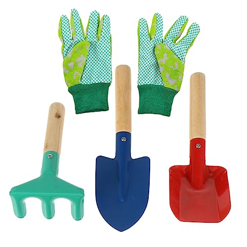KOMBIUDA 5st Pflanzwerkzeuge Für Handhaben Luftdicht Gepolsterte Handschuhe Blumenschaufel-Werkzeuge Zubehör Handschuhe Amerikanischer Handtuchhalter Krabbenhandschuhe Griffe Hölzern von KOMBIUDA