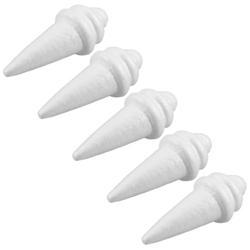 KOMBIUDA Interaktives Spiel- 5 Stück Künstliche Eistüten Für Bastel-Schaum-Eiscreme-modellbausatz von KOMBIUDA