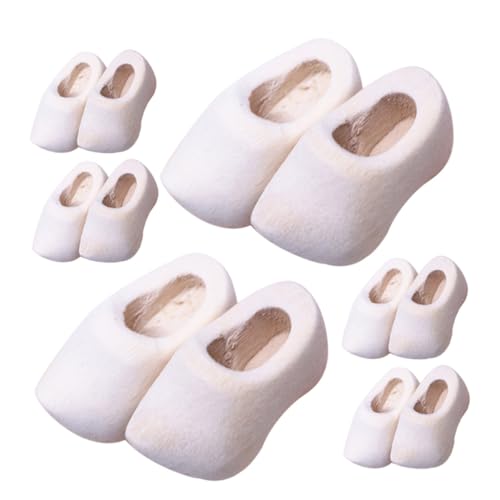 KOMBIUDA 6 Paare Miniatur Holzschuhe DIY Holzclogs Puppenhaus Zubehör Bastelset für Puppenschuhe und Mini Dekoration KOMBIUDA 6 Paare Miniatur Holzschuhe DIY Holzclogs Puppenhaus Zubehör Bastelset für Puppenschuhe und Mini Dekoration von KOMBIUDA