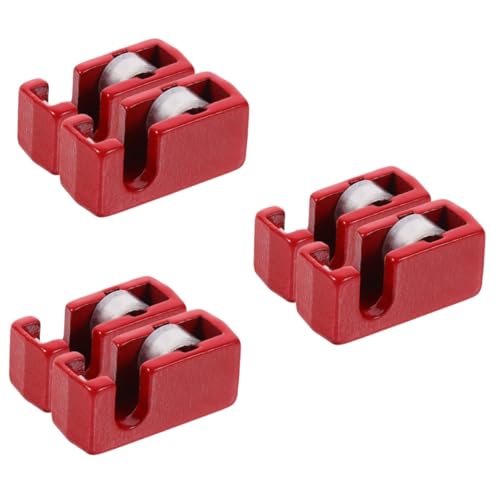 KOMBIUDA 6 STK Modell eines Klebebandpapierschneiders Puppenhaus Klebebandspender Handgemachte Dekoration Sachen bündige Fräser Puppenhaus-Klebebandabroller aus Metall Miniatur-Zubehör rot von KOMBIUDA