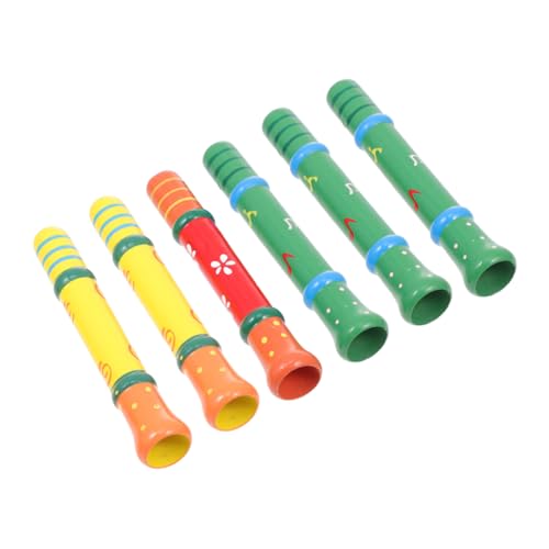 KOMBIUDA 6 STK Pfeife Aus Holz Babypfeife Gitarre Xylophon Gitarrenspielzeug Für Instrumente Blockflöteninstrument Für Krachmacher- Pfeife Hölzern KOMBIUDA 6 STK Pfeife Aus Holz Babypfeife Gitarre Xylophon Gitarrenspielzeug Für Instrumente Blockflöteninstrument Für Krachmacher- Pfeife Hölzern von KOMBIUDA