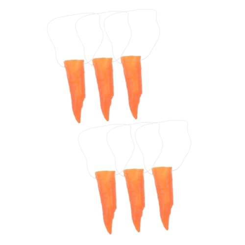 KOMBIUDA 6 Stk Karottennase Fänger Bausatz halloween mitgebsel wampir halloween camoing weihnachten bei goethe Schneemann-Dekorationswerkzeug Schneemann, der Stütze verziert Vinyl Orange von KOMBIUDA
