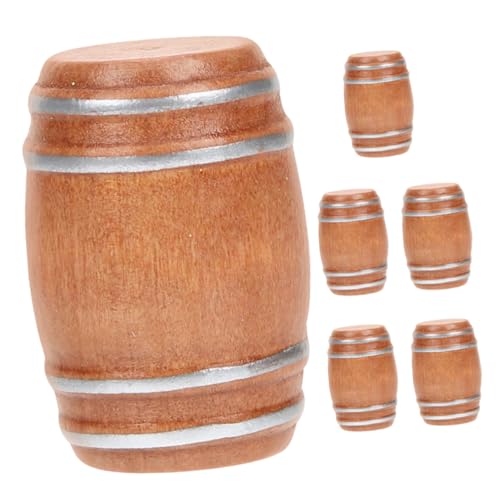 KOMBIUDA 6 Stück Barzubehör Mini Whiskeyfass Miniatur Weinfass Figur Miniatur Bierfässer Mini Bierfässer Modelle Miniaturen Puppenhauszubehör Hellbraun Aus Holz KOMBIUDA 6 Stück Barzubehör Mini Whiskeyfass Miniatur Weinfass Figur Miniatur Bierfässer Mini Bierfässer Modelle Miniaturen Puppenhauszubehör Hellbraun Aus Holz von KOMBIUDA
