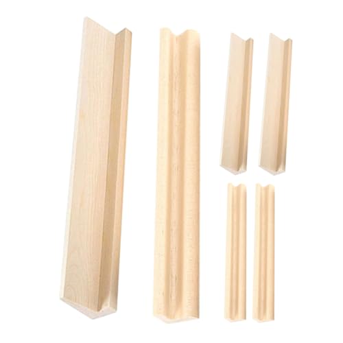KOMBIUDA 6 Stück Buchstabenverzierungen Aus Holz Buchstabenfliesenhalter Für Domino-ständer Domino-tablett Kartenständer Mahjong -organisator Mahjong-präsentationsständer Holz Servierschale von KOMBIUDA