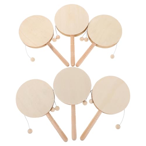 KOMBIUDA 6 Stück DIY Handpercussion für Kreatives Malen Familiäre Aktivitäten Fördert Farbenkoordination und Hand Augen Koordination von KOMBIUDA