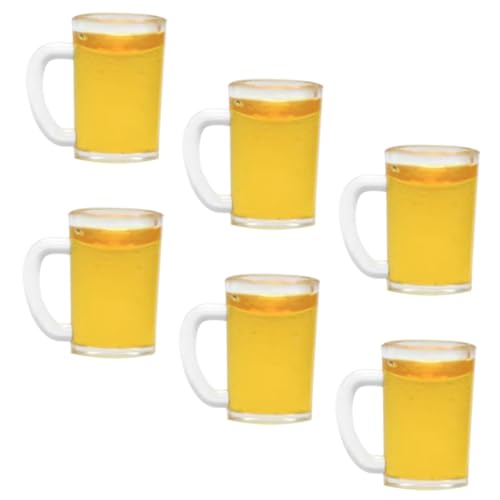 KOMBIUDA Puppenhaus Puppenfamilie Miniatur Bier Tassen Dekorative Mini Becher Für Puppenhaus Kinderspielzeug Und Mini Zubehör Perfekt Für Die Puppenstubendekoration Mini-Becher von KOMBIUDA