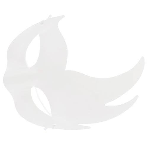 KOMBIUDA 6 Stück Diy Handbemalte Masken Leere Pulp Masken für Halloween Karneval und Kostümpartys Kreative Gestaltung für Maskerade und Schulveranstaltungen von KOMBIUDA