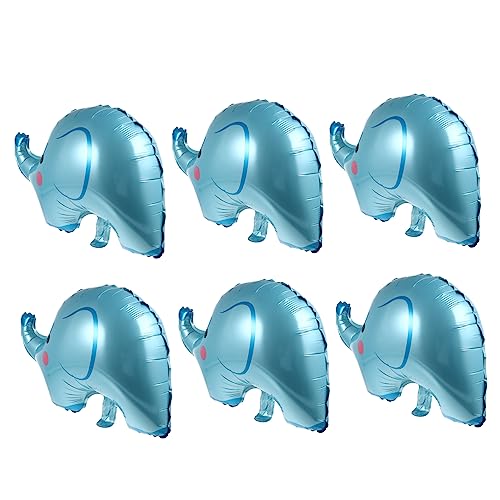 KOMBIUDA 6 Stück Elefant Folienballons für Babyparty Lustige Deko für Geburtstagsfeiern und Themenpartys Aufblasbare Heliumballons in Blau Wiederverwendbar und Einfach zu Handhaben KOMBIUDA 6 Stück Elefant Folienballons für Babyparty Lustige Deko für Geburtstagsfeiern und Themenpartys Aufblasbare Heliumballons in Blau Wiederverwendbar und Einfach zu Handhaben von KOMBIUDA