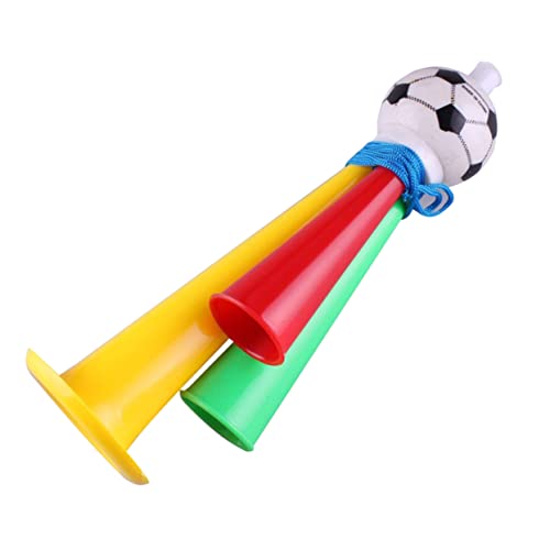 KOMBIUDA 6 Stück Geräuschmacher Für Fußballspiel Fußballspiel Trompete Fußball Trompete Kunststoff Fußballspiel Hupe von KOMBIUDA