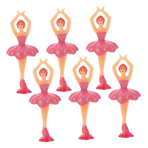 KOMBIUDA 6 Stück Handgefertigte Tänzerinnen für Kinderzimmerdekoration Geburtstagsfeiern und Tischmittelstücke Rotierende Ballettpuppen von KOMBIUDA