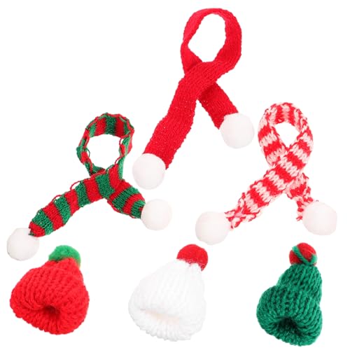 KOMBIUDA 6 Stück Kappe Minihüte zum Basteln Mini-Schneemannmütze Kopfbedeckung bastelmaterial Weihnachten weihnachtbaumsdeko Mini schal weihnachtsschal Dekoration weihnachtsmütze Garn KOMBIUDA 6 Stück Kappe Minihüte zum Basteln Mini-Schneemannmütze Kopfbedeckung bastelmaterial Weihnachten weihnachtbaumsdeko Mini schal weihnachtsschal Dekoration weihnachtsmütze Garn von KOMBIUDA