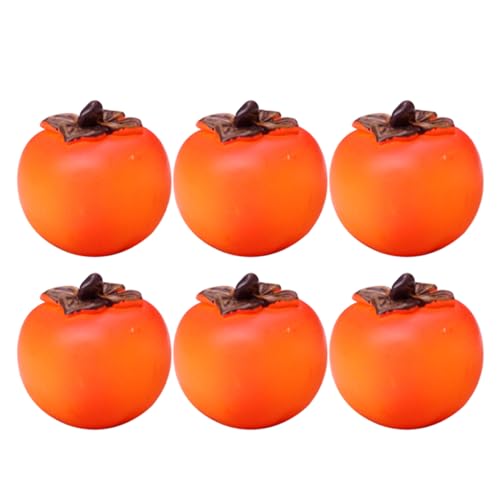 KOMBIUDA 6 Stücke Miniatur Persimmon Modelle Harz Handwerk Für Wohnkultur Künstliche Obst Dekorationen Für Puppenhaus KOMBIUDA 6 Stücke Miniatur Persimmon Modelle Harz Handwerk Für Wohnkultur Künstliche Obst Dekorationen Für Puppenhaus von KOMBIUDA