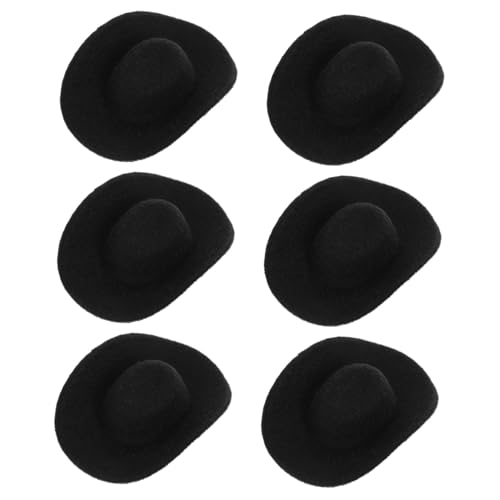 KOMBIUDA 6 Stück Mini-jazzhut Puppenkostümhut Schneemannmützen Zum Basteln Kleine Cowboyhüte Cowboyhut Schlüsselbund Mini-Zylinder Aus Filz Cowboyhut Für Puppen Mini-filzhüte Stoff Schwarz KOMBIUDA 6 Stück Mini-jazzhut Puppenkostümhut Schneemannmützen Zum Basteln Kleine Cowboyhüte Cowboyhut Schlüsselbund Mini-Zylinder Aus Filz Cowboyhut Für Puppen Mini-filzhüte Stoff Schwarz von KOMBIUDA