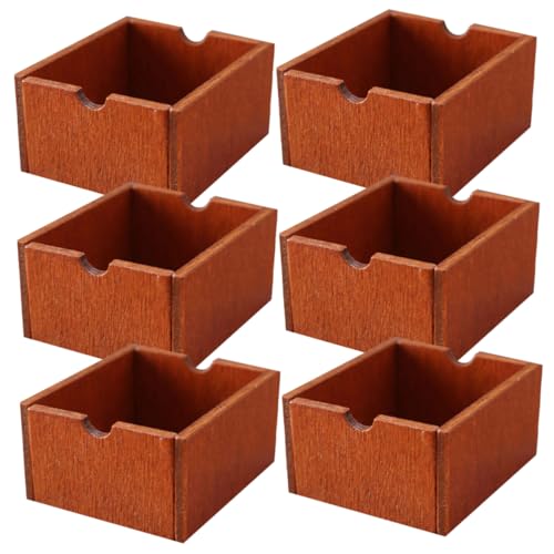 KOMBIUDA 6stücke Teiliges Miniatur Holzkorb Rustikale Aufbewahrungskörbe Für Kreative Deko Und Spielzeugmodelle Für Bastelprojekte Und Miniatur-layouts KOMBIUDA 6stücke Teiliges Miniatur Holzkorb Rustikale Aufbewahrungskörbe Für Kreative Deko Und Spielzeugmodelle Für Bastelprojekte Und Miniatur-layouts von KOMBIUDA