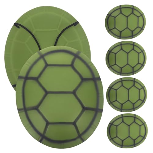 KOMBIUDA 6 Stück Neuheit Schildkrötenpanzer Kostüm Schildkrötenpanzer Cosplay Requisiten Gefälschter Schildkrötenpanzer Halloween-schildkrötenpanzer-stütze Party-schildkrötenpanzer Eva von KOMBIUDA