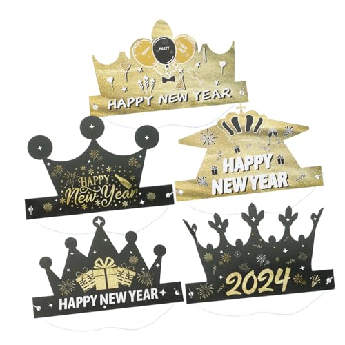KOMBIUDA 6stücke Neujahrs-papierhüte Für Partys Leichte Festliche Kopfbedeckungen Für Silvester-feiern Und Kreative Für Erwachsene von KOMBIUDA