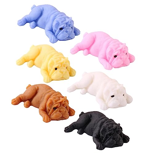 KOMBIUDA 6 Stück Prise Musik für kinderspielzeug für Wiederholtes Drücken com Play hundebar Dogs Toys in Hundeform zum Stressabbau im Büro von KOMBIUDA