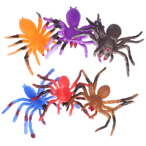 KOMBIUDA 6 Stück Realistische Resin Spinnenmodelle für Halloween Partys und Scherzdekorationen KOMBIUDA 6 Stück Realistische Resin Spinnenmodelle für Halloween Partys und Scherzdekorationen von KOMBIUDA